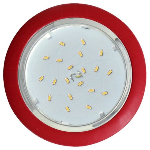 Светильник встраиваемый Ecola GX53 220В Красный 106х90х35мм картинка 